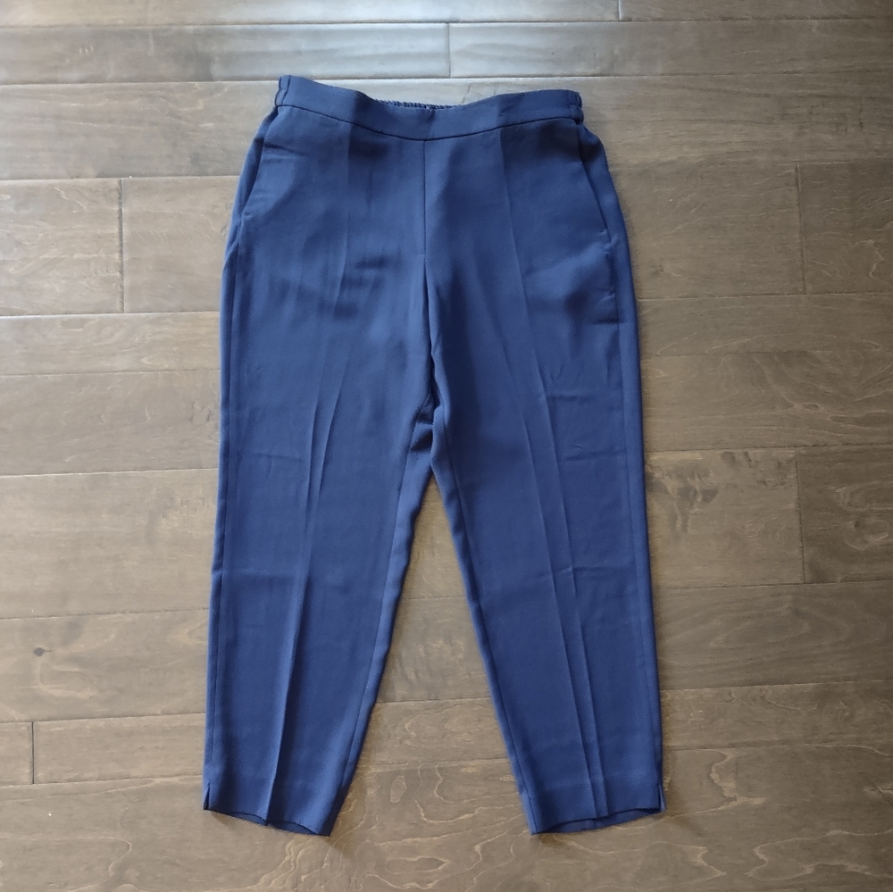 J. Crew Factory Jamie Pant Tapered Leg Pull-On Navy Blue